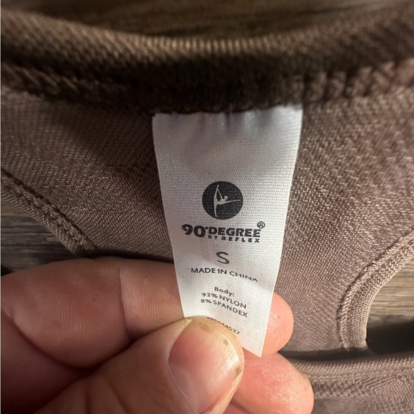 90 Degree By Reflex Taupe Sports Bra - Picture 3 of 3